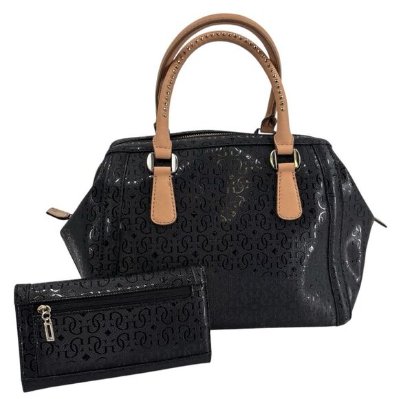 Guess LA 1981 PVC Vintage Bag w/Charm and Wallet Y2K 90's - Picture 2 of 7